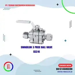 Swagelok 60 Series 3-Piece Stainless Steel Ball Valve
